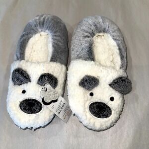 Fuzzy Babba Women's Slipper House Shoes M/L 8‑10 Plush Cozy Polar Bear NWT‎
